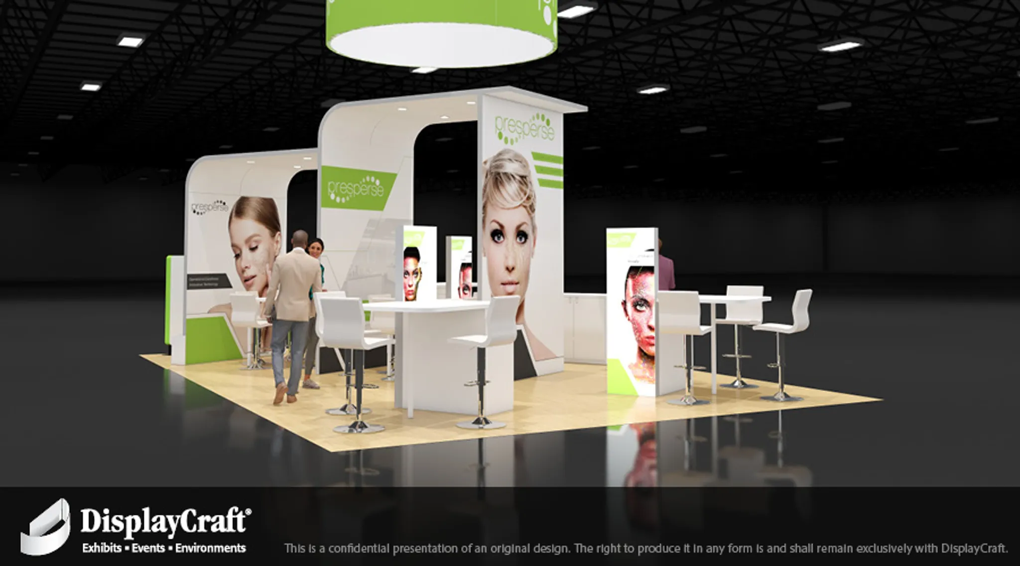 20x30 Île booth design by DisplayCraft